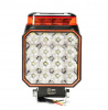 Фара п/т 16 диод LED (AE20S-16LED-PC-WR) с проблесковым маяком в сборе квадр. 130х30х100 АЕ