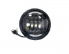 Фара 7 дюймов 15 LED ближ.+дальний свет;ДХО (ГАЗ,ПАЗ,КАМАЗ) (G0058) 12/24В.