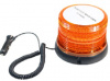 Маяк LED (JSD-002) (ан. МИМ 04) оранжевый на магните + вращ.20Вт (d-16, h-123) 12/24В